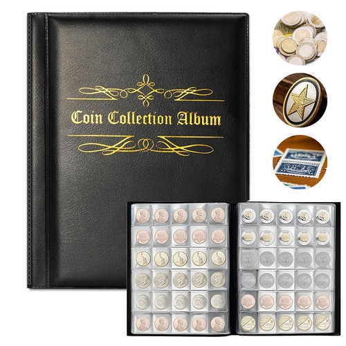 480 coin book album money - book,