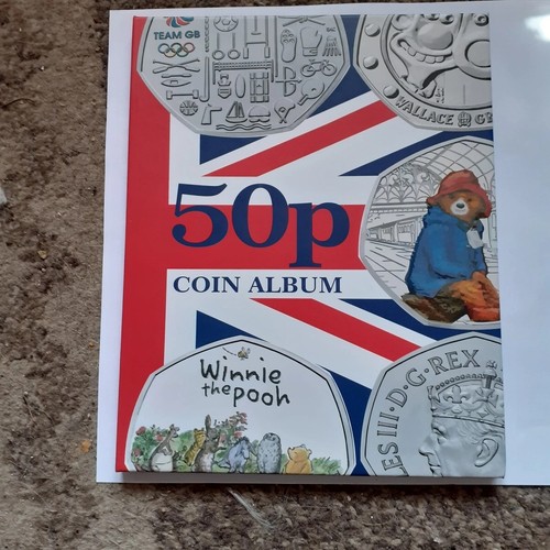 Sealed 50p coin album - , album–