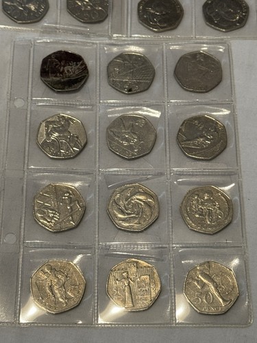 50p coin collection in - coin,