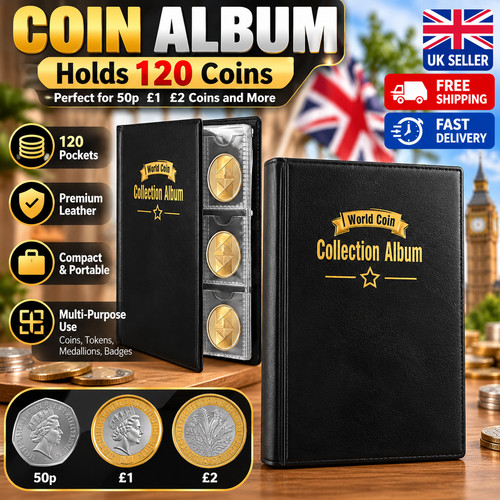 Coin album for 120 - for, coins