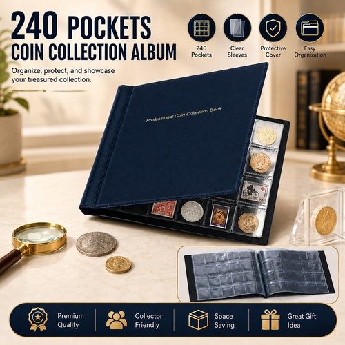 240 pocket coin collection - coin,