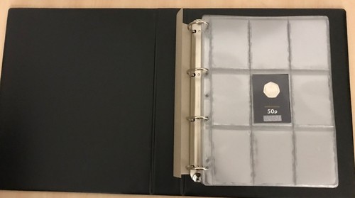 Loose leaf coin - album, with